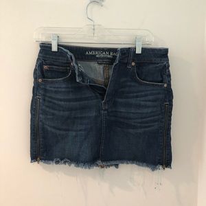AEO jean skirt with zipper sides